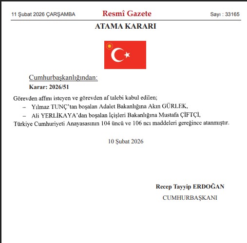 Bakanlar Görevden Alındı