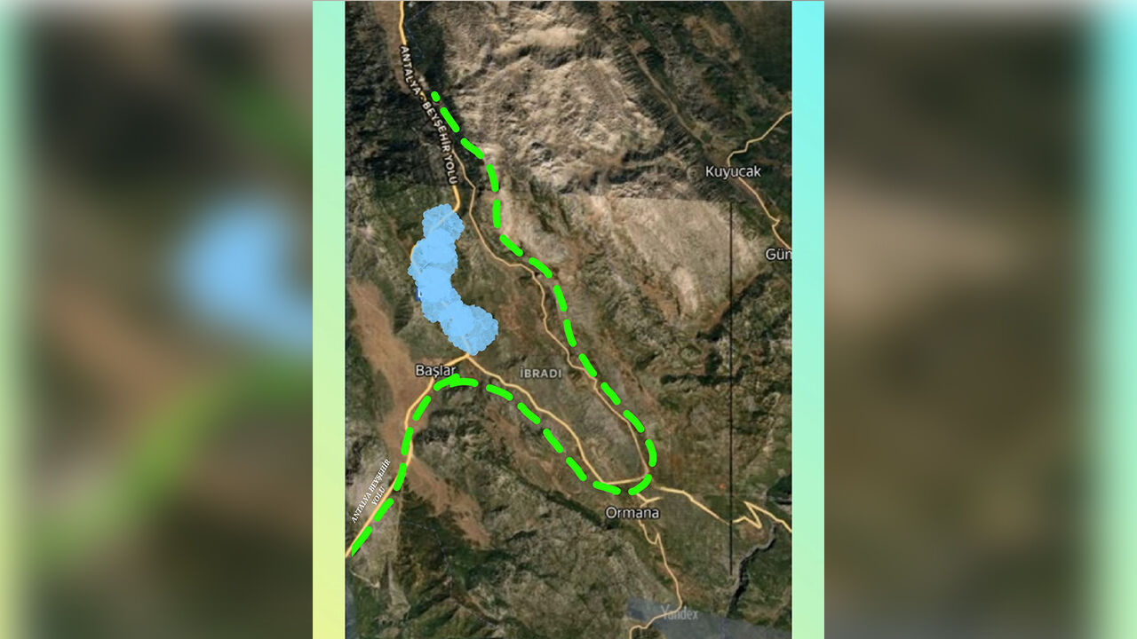 Antalya Konya Yolu Yeni Güzergah