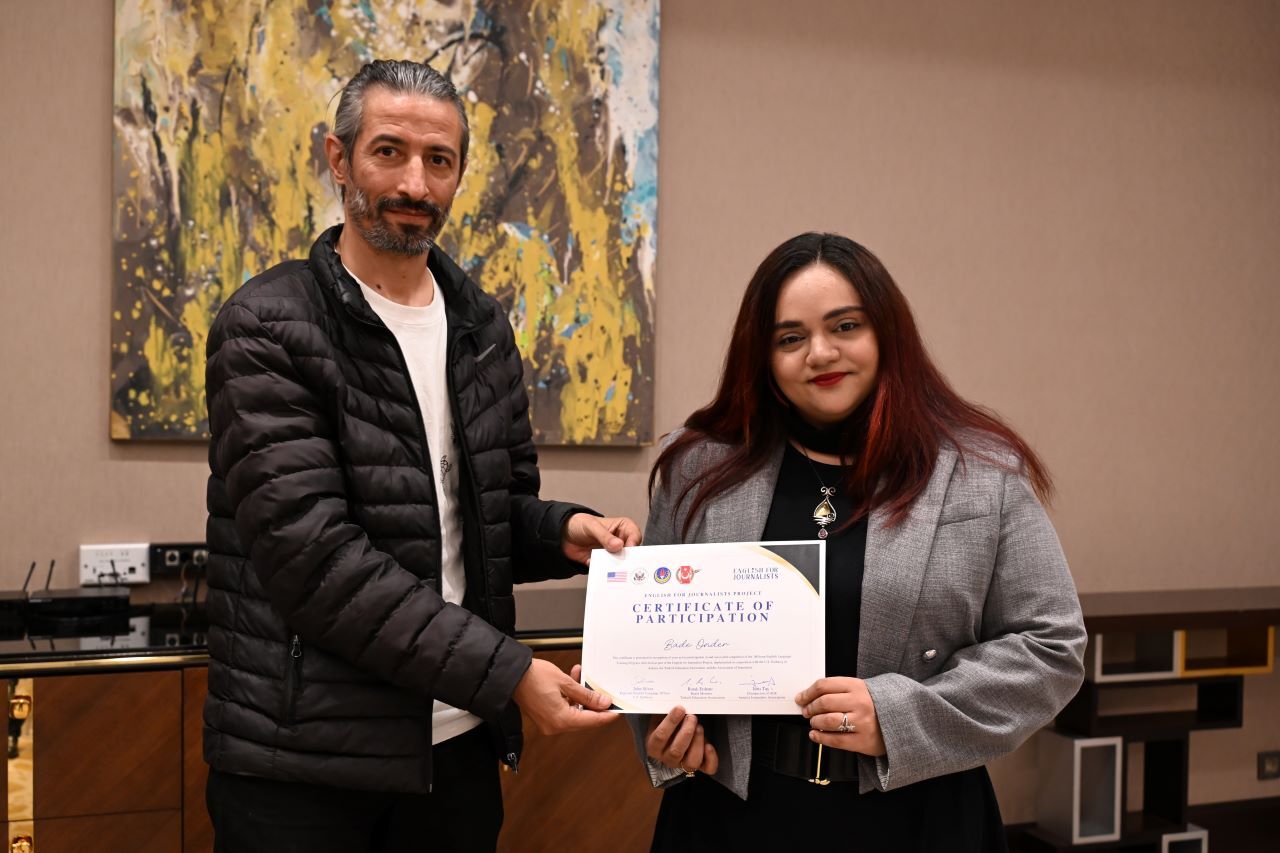 Antalyalı Gazetecilere İngilizce Eğitimi Sertifikası (4)