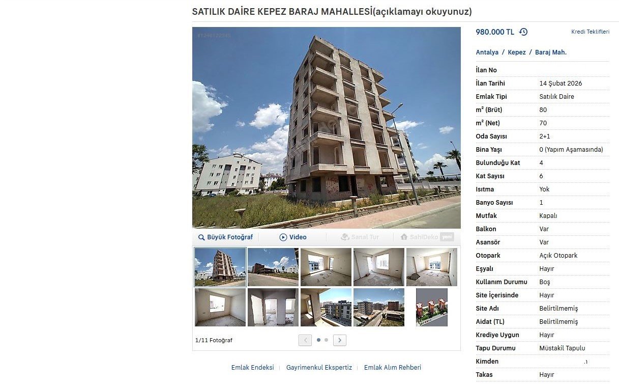 Kepez Bitmemiş Daire (4)