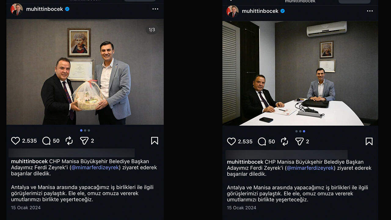 Muhittin Böcek'i̇n Manisa Ziyareti