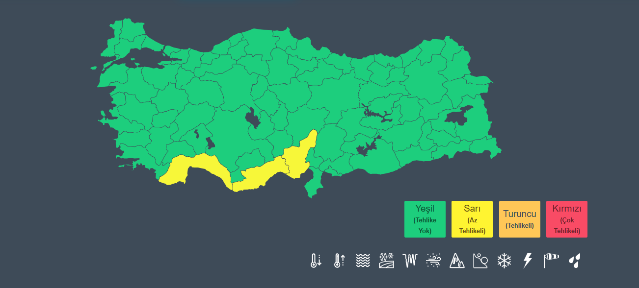 Antalya’ya Kuvvetli Sağanak Uyarısı! (1)