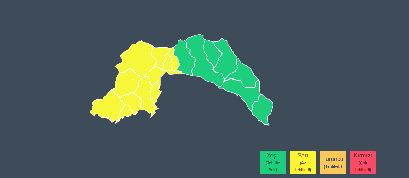 Antalya’ya Kuvvetli Sağanak Uyarısı! (2)