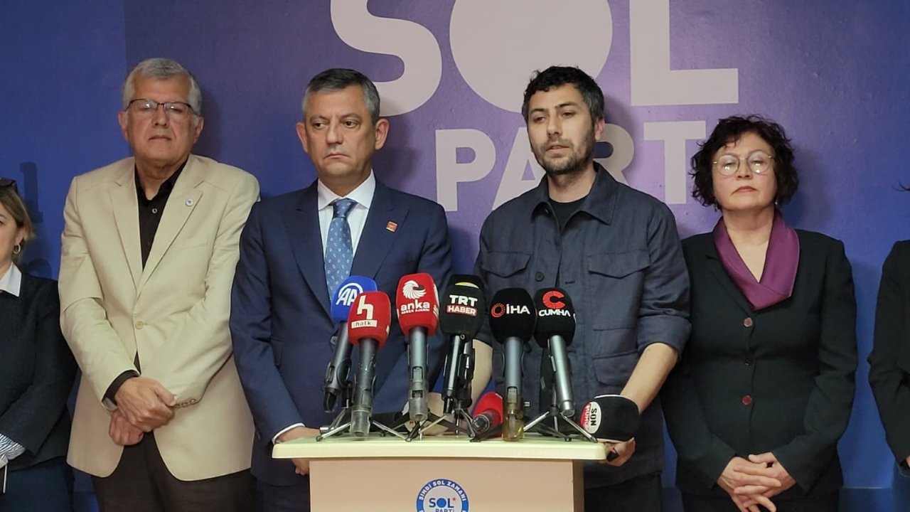 Özgür Özel Sol Parti Genel Merkez Ziyareti