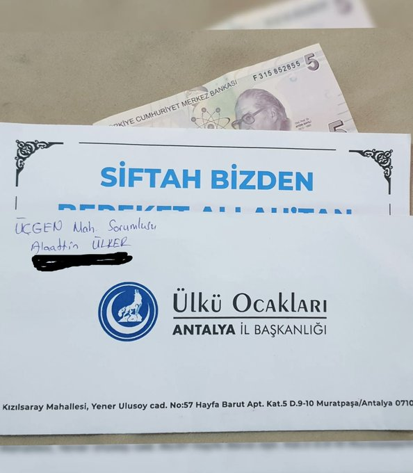 Ülkü Ocakları Zarf