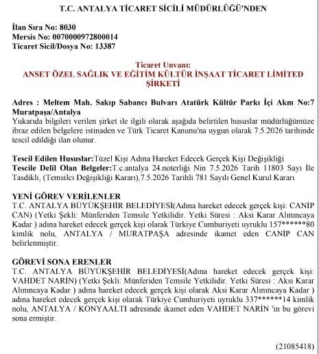 Anset Atama Belge