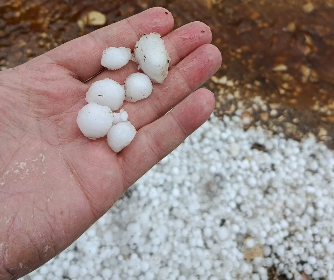 Elmalı Dolu Yağışı (1)