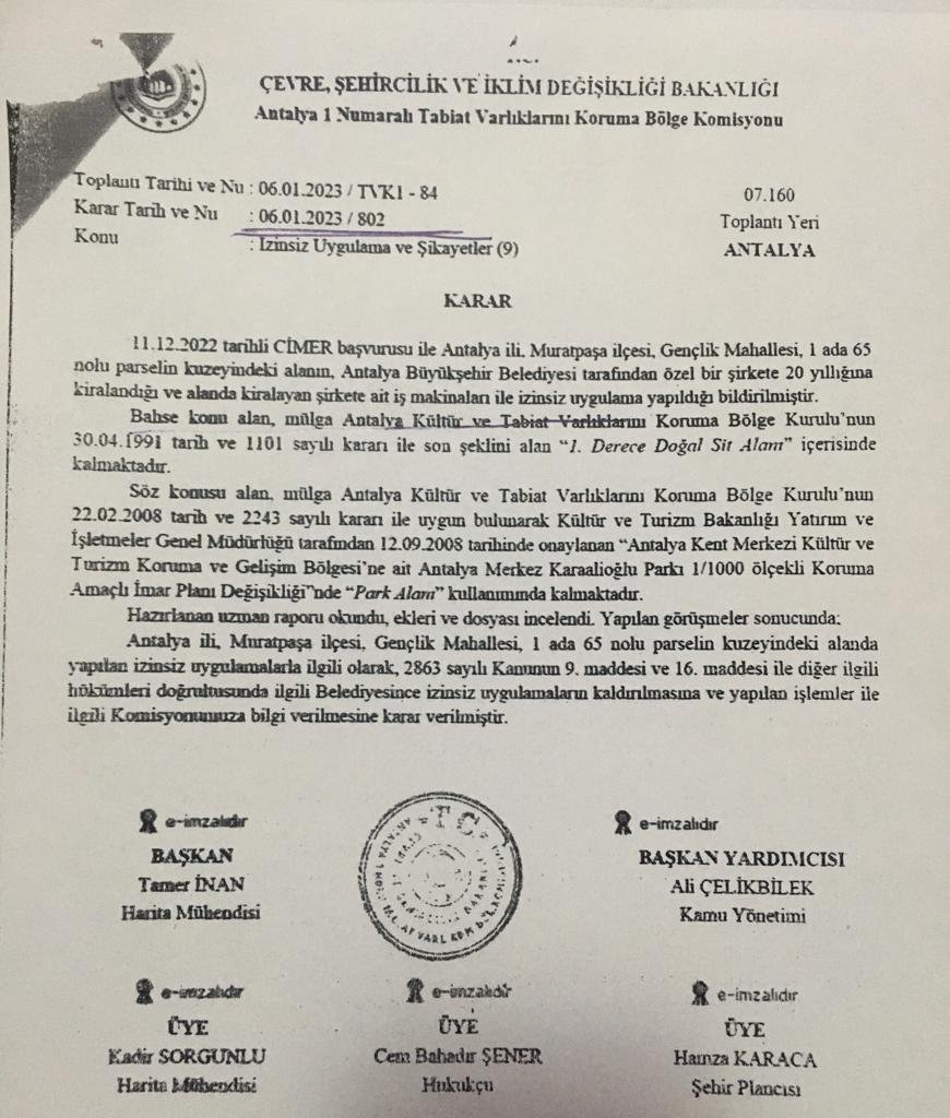 Eski Nikah Salonu Önündeki Izinsiz Yapılaşmayla Ilgili Komisyon Kararı Uygulanmadı