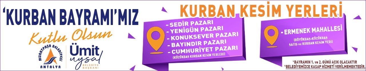 Kurban Kesim Noktaları Muratpaşa Belediyesi