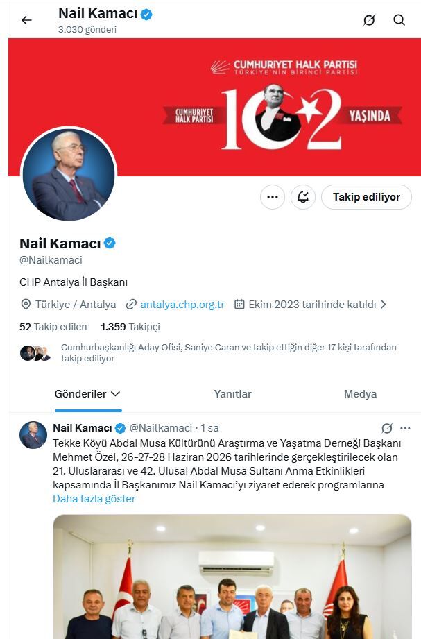 Nail Kamacı Sosyal Medya Hesaı