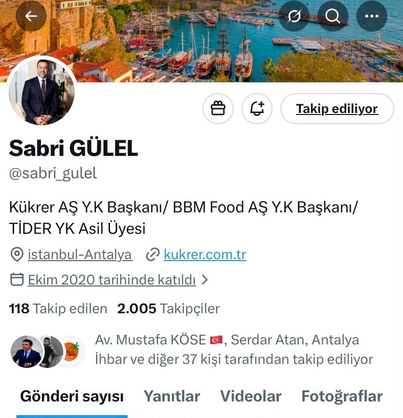 Sabri Gülel Çalınan Hesap