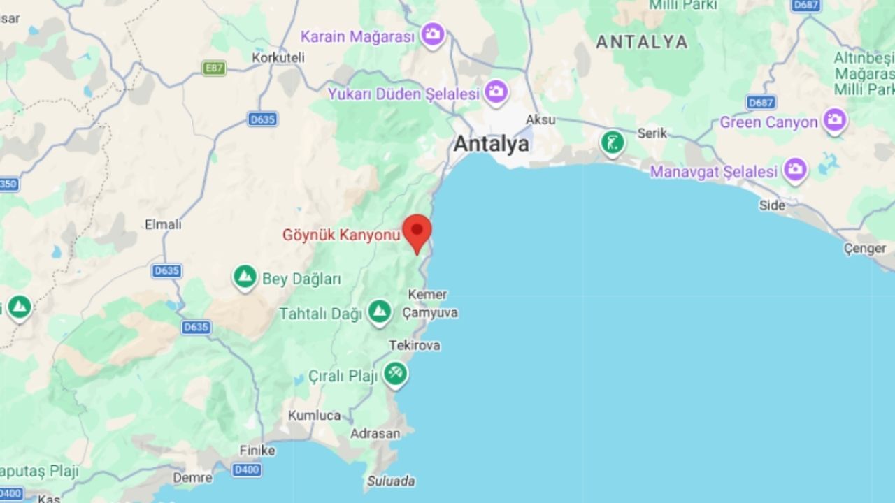 Göynük Kanyonu Yol Tarifi