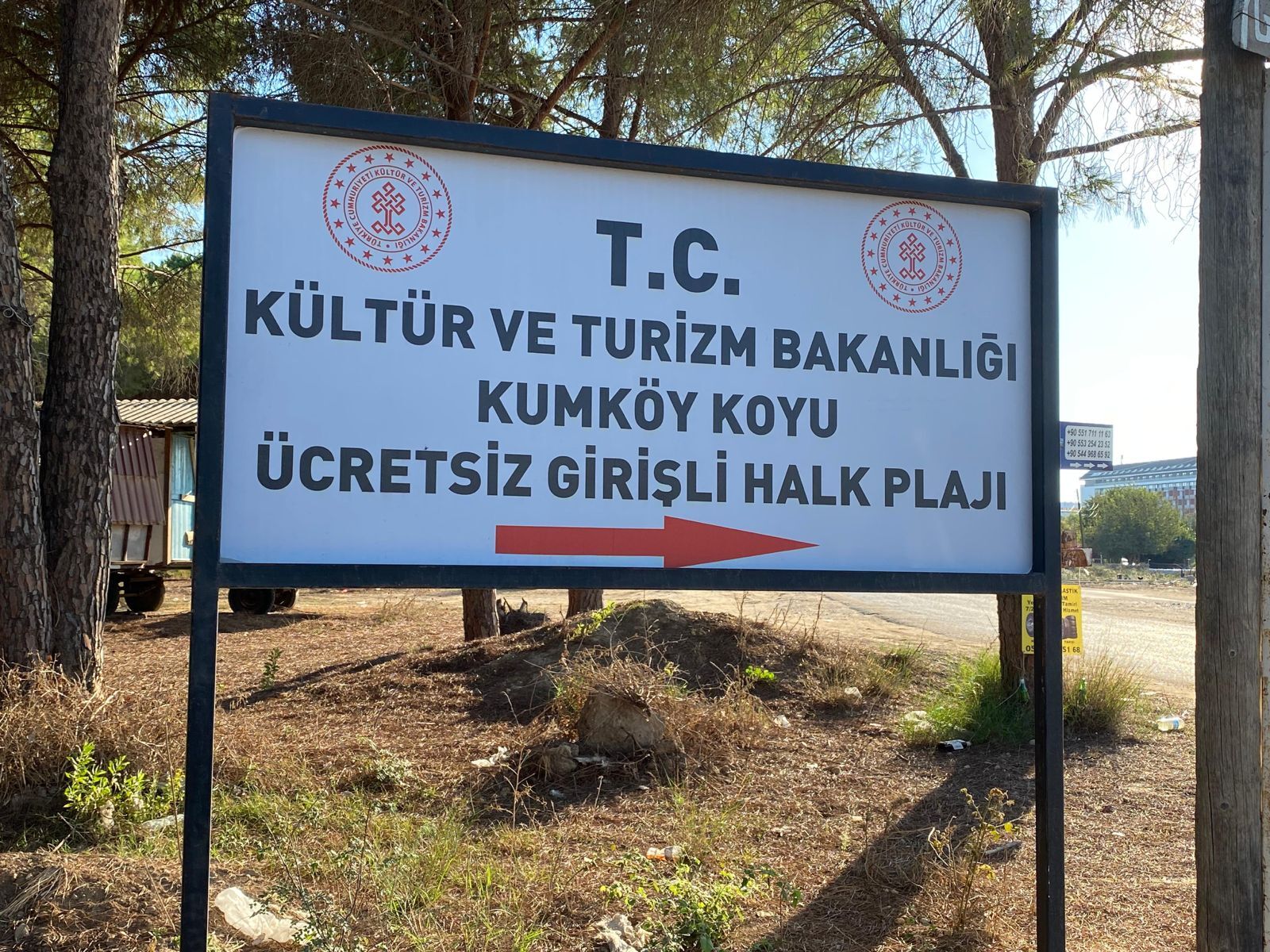Kumköy Sahili Tabela