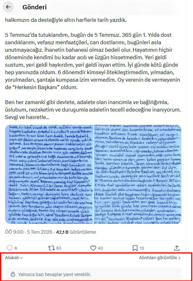 Muhittin Böcek Yorumlar Kısmını Kapattı