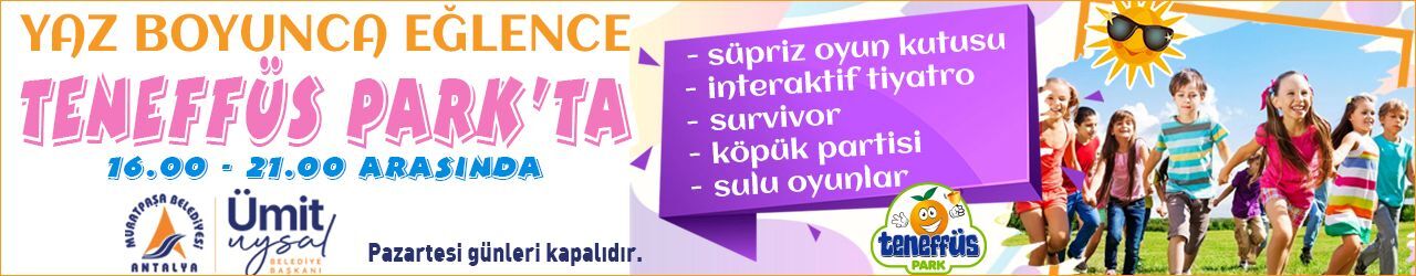 Muratpaşa Belediyesi Tenefüs Park Duyurusu