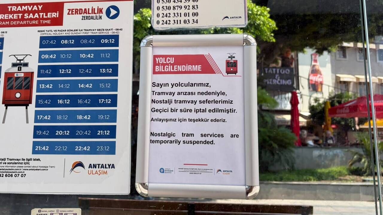 Nostalji Tramvayı Seferler Durdu 2