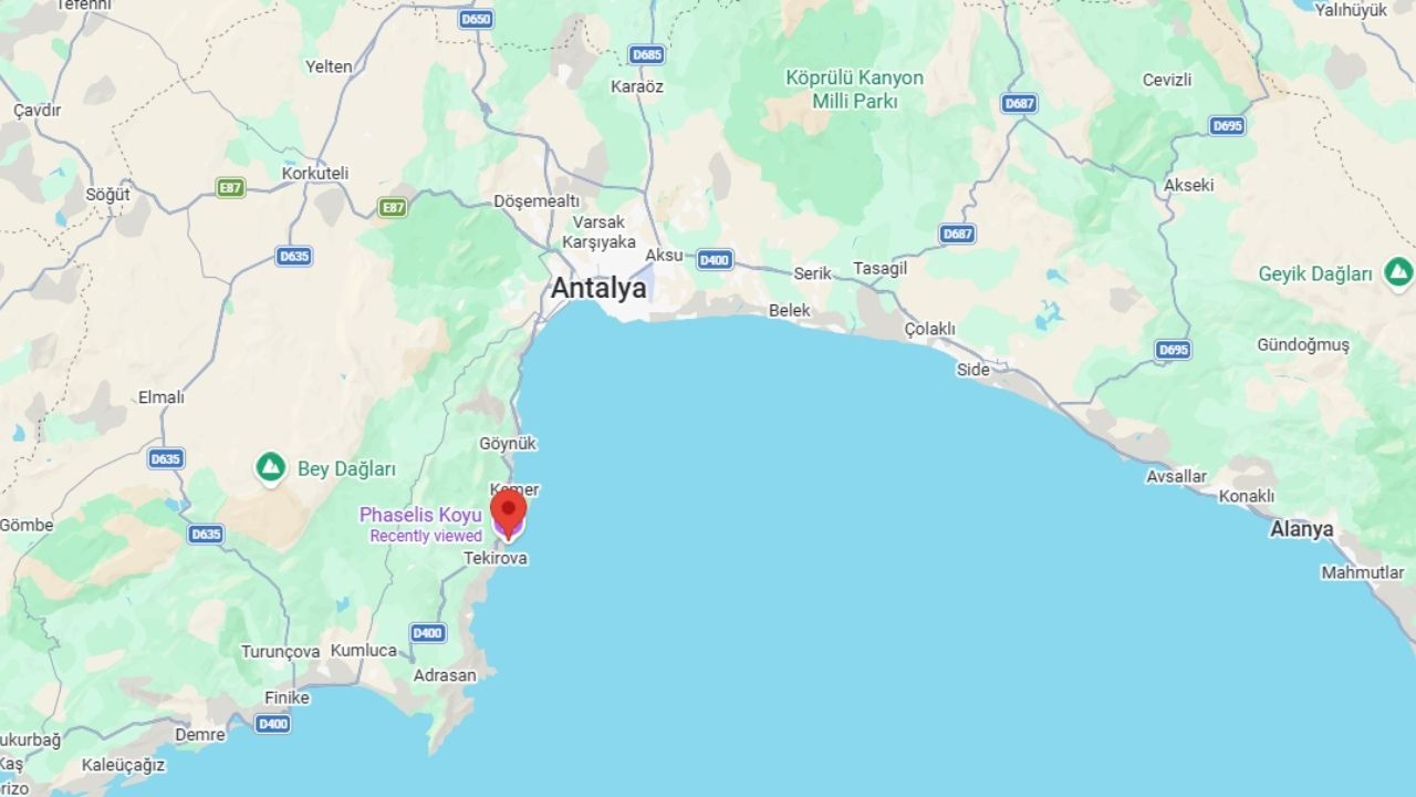 Phaselis Koyu Yol Tarifi122