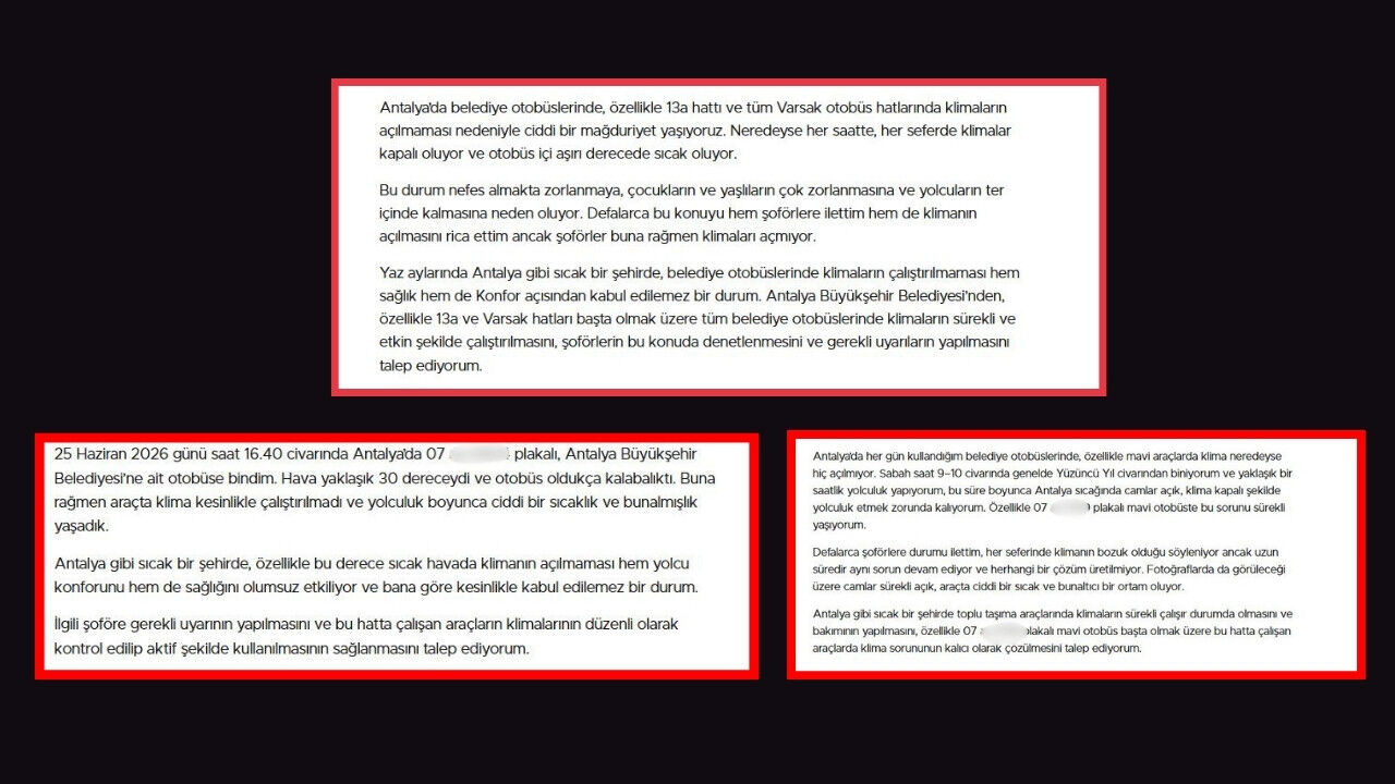 Toplu Ulaşım Şiakyetler 1