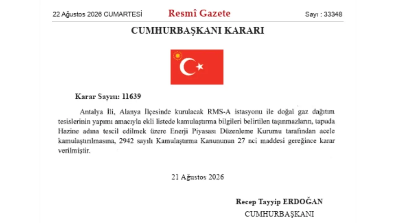 Alanya’da Doğal Gaz Için Düğmeye Basıldı! Acele Kamulaştırma Kararı Verildi (2)Körfezzxç