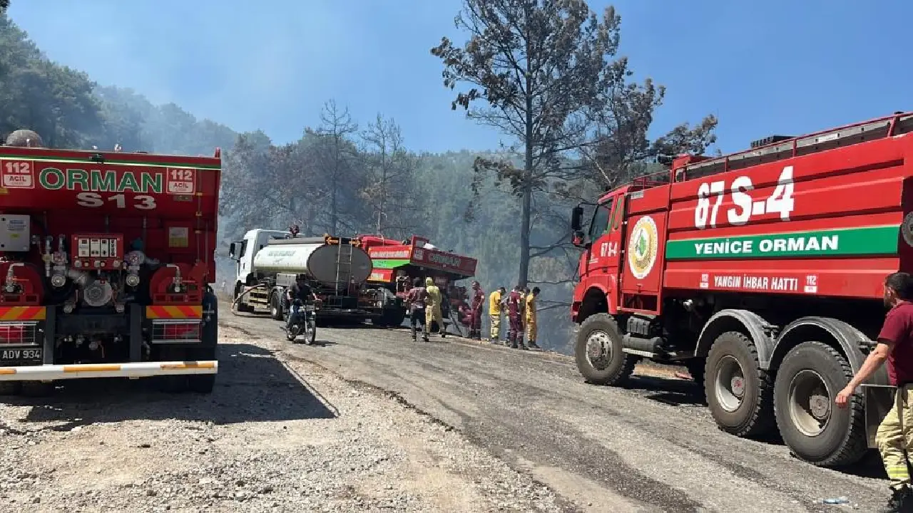 Antalya'da Alevler Yeniden Yükseldi! Alanya'da 5 Dönüm Orman Kül Oldu (4)Körfezzxç