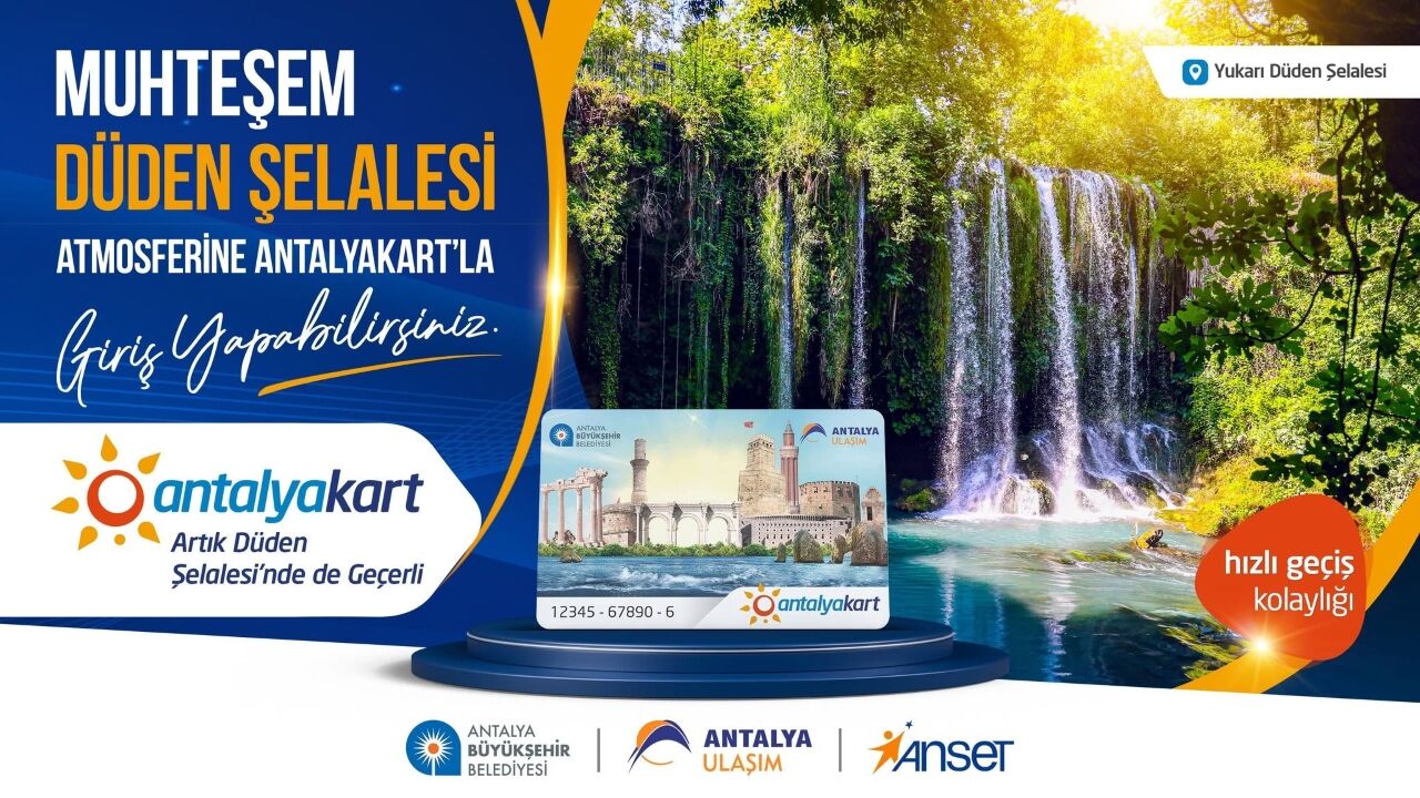Düden Şelalei Antalyakart Ile Giriş Duyuru