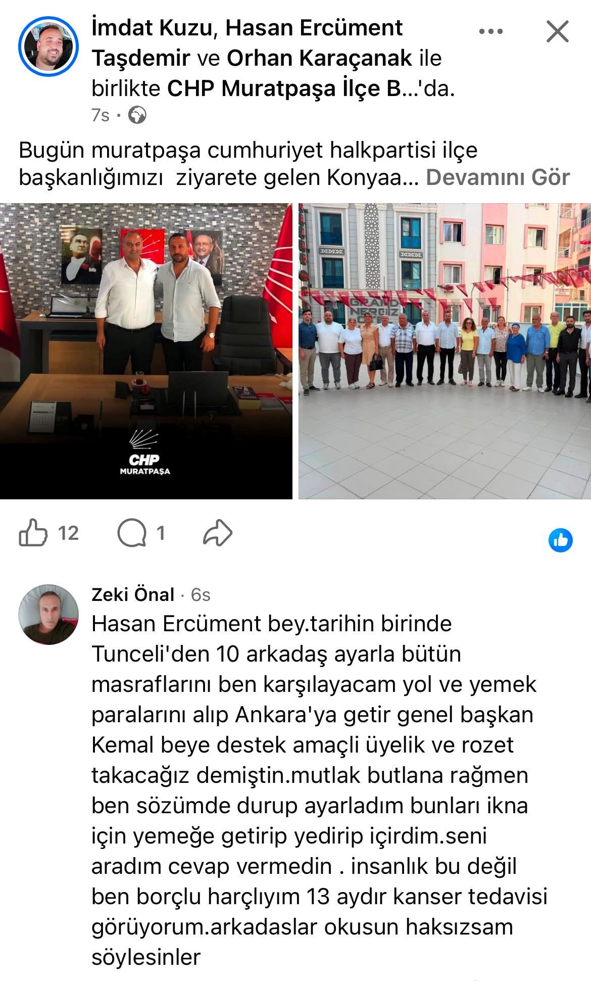 Hasan Ercüment Taşdemir Hakkında Iddia