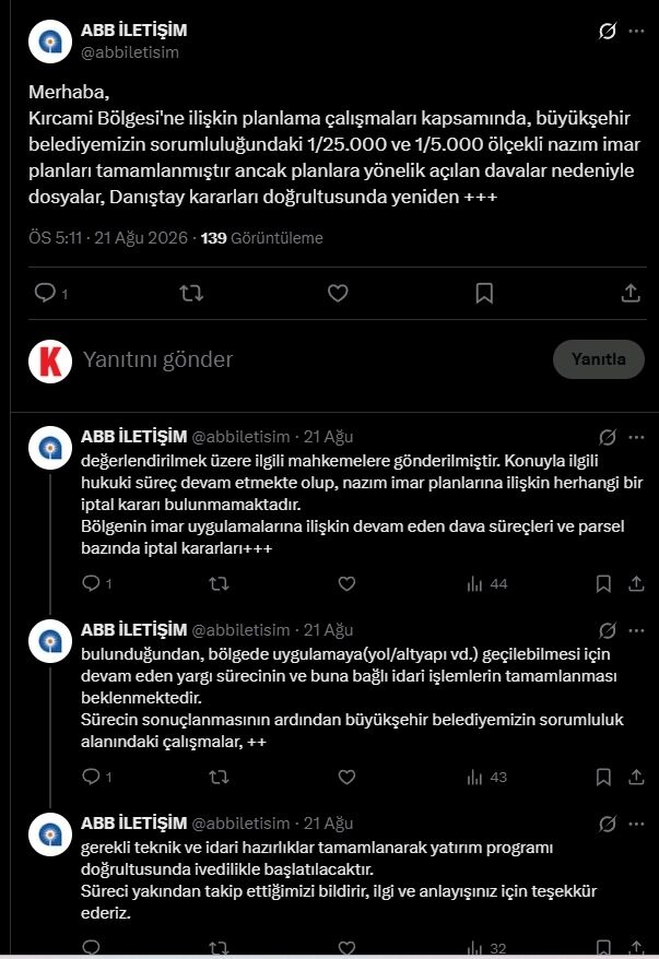 Kırcami Imar Açıklama Büyükşehir