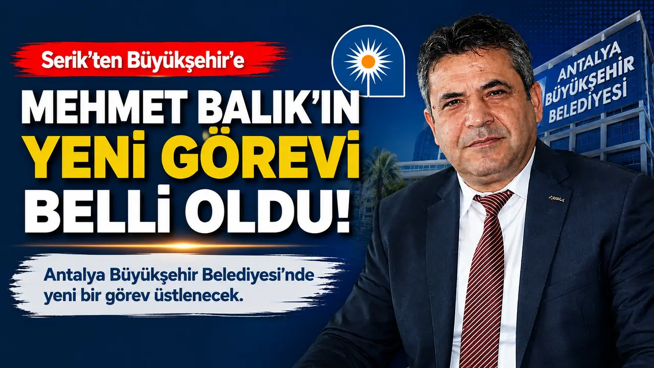 Serik’ten Büyükşehir’e! Mehmet Balık’ın yeni görevi belli oldu