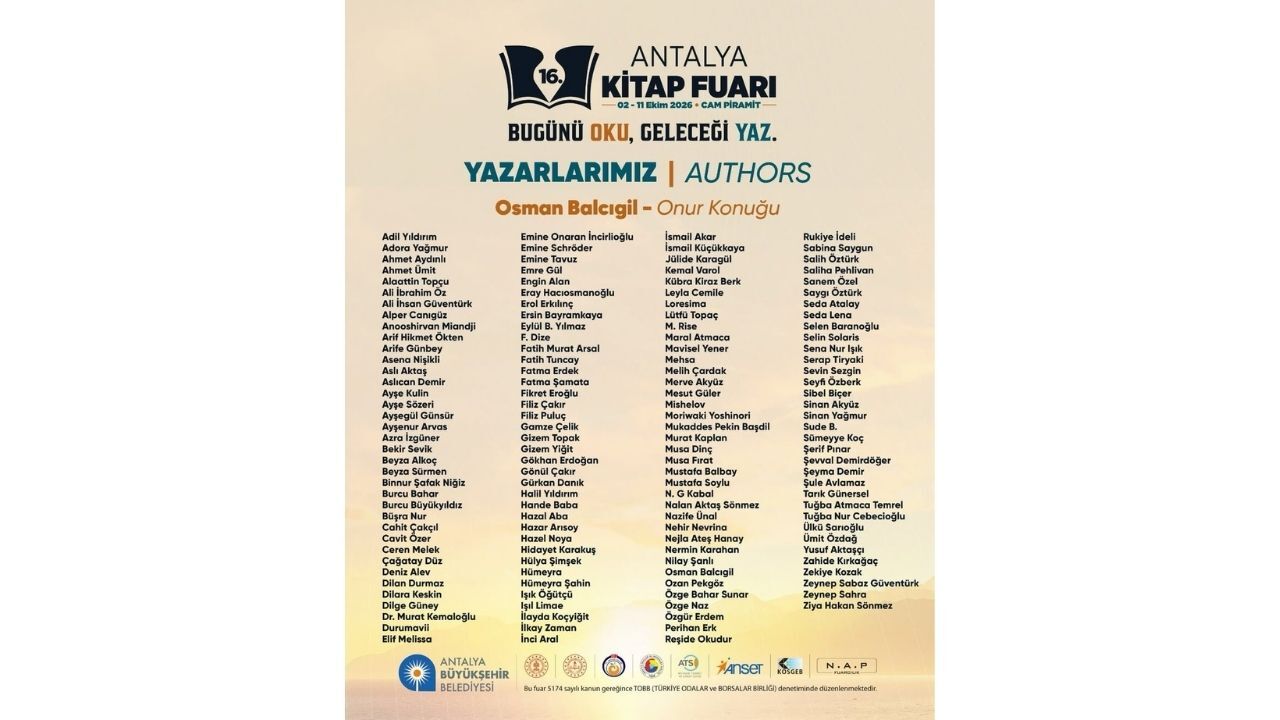 1Antalya Kitap Fuarı 2026 Ne Zaman İşte Yazarlar Ve Imza Günler (2)