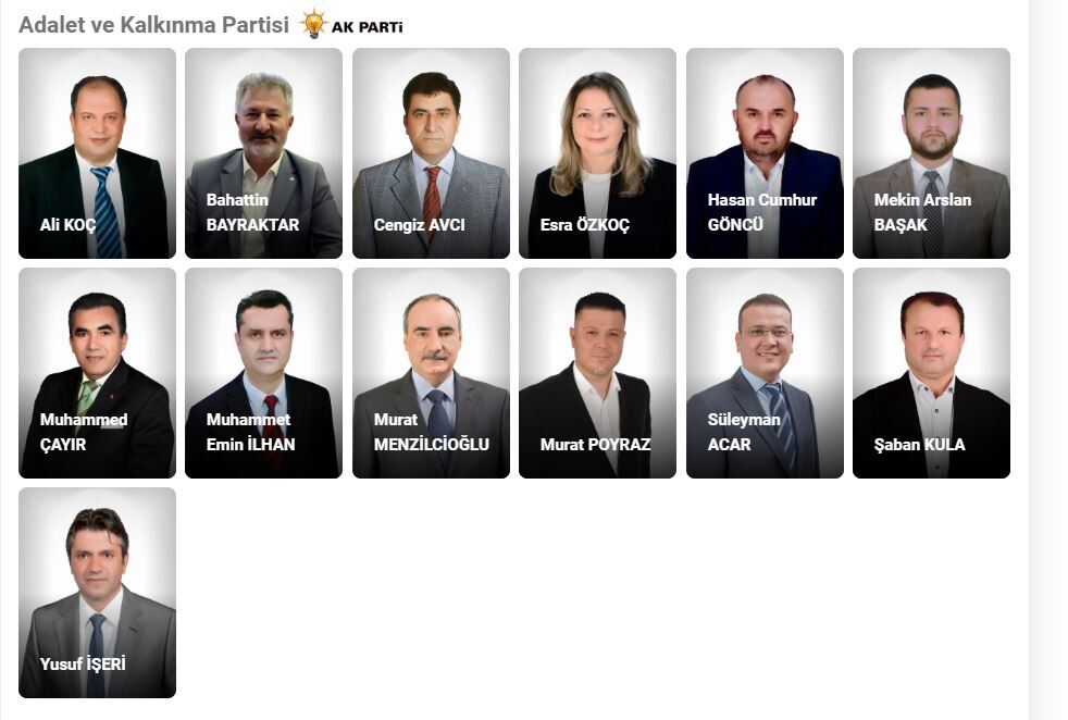 Ak Parti Kepez Belediyesi Meclis Üyeleri