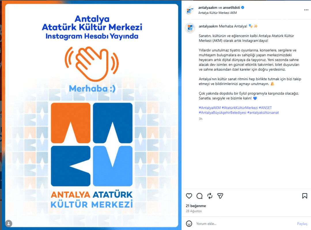 Akm İnstagram Sayfa Kapağı