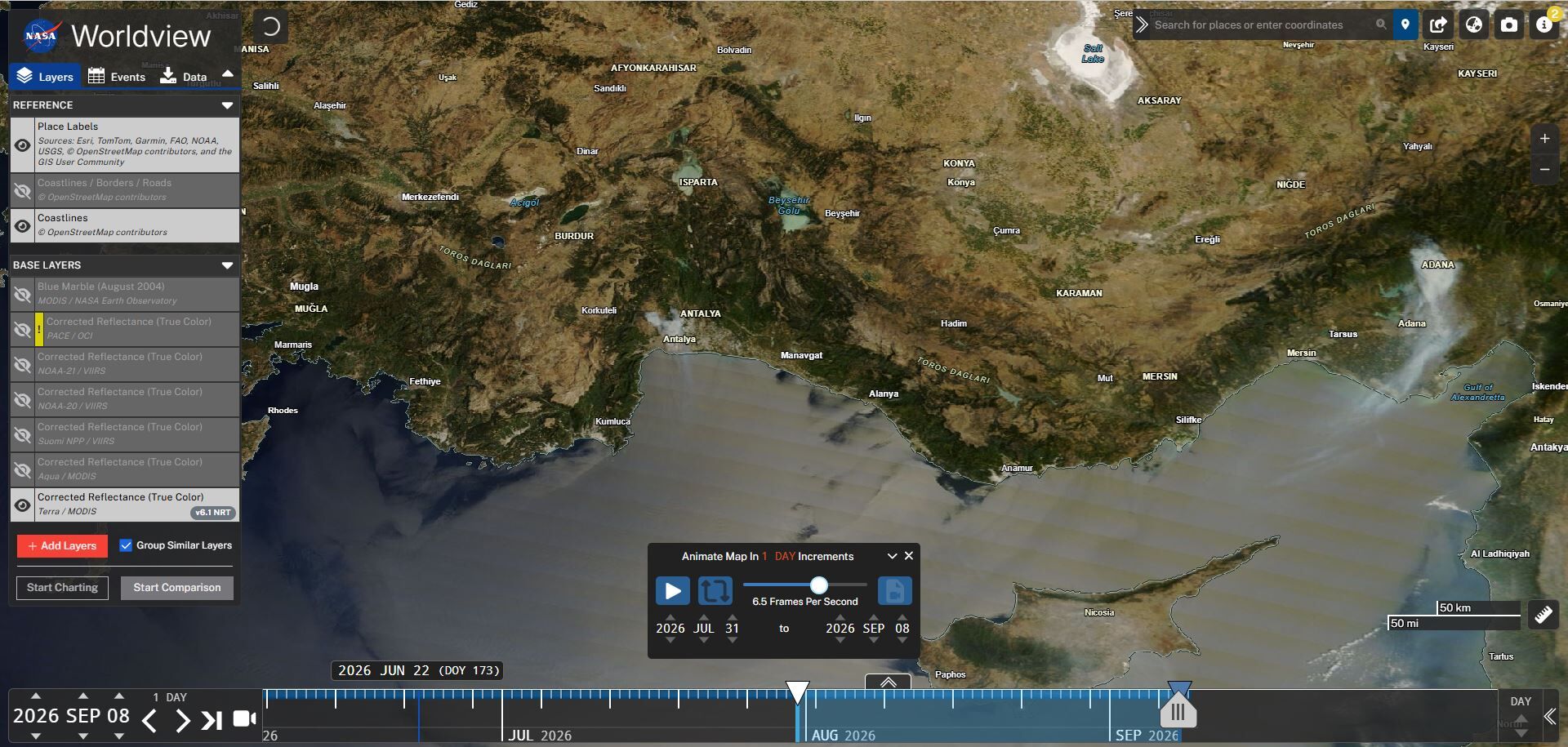 Aksu Yangını Nasa 2