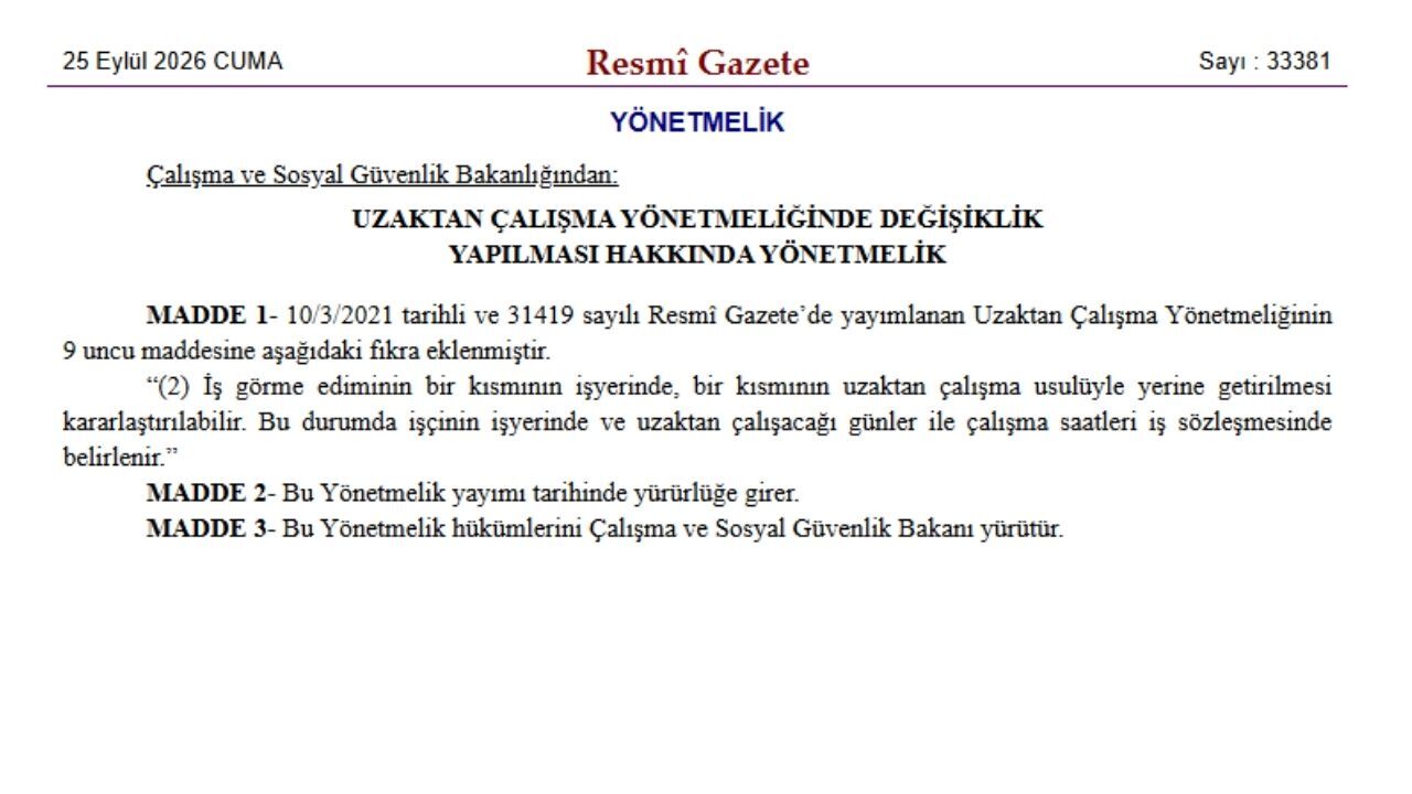 Antalya’da Çalışanlar Dikkat! Esnek Çalışma Modelinde Yeni Dönem Başladı69+