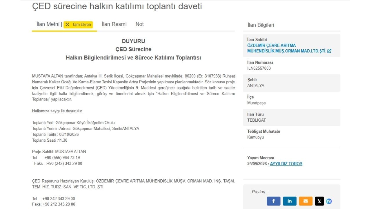Antalya’da Taş Ocağı Projesi Için Kritik Toplantı! Tarihi Belli Oldu34 (2)