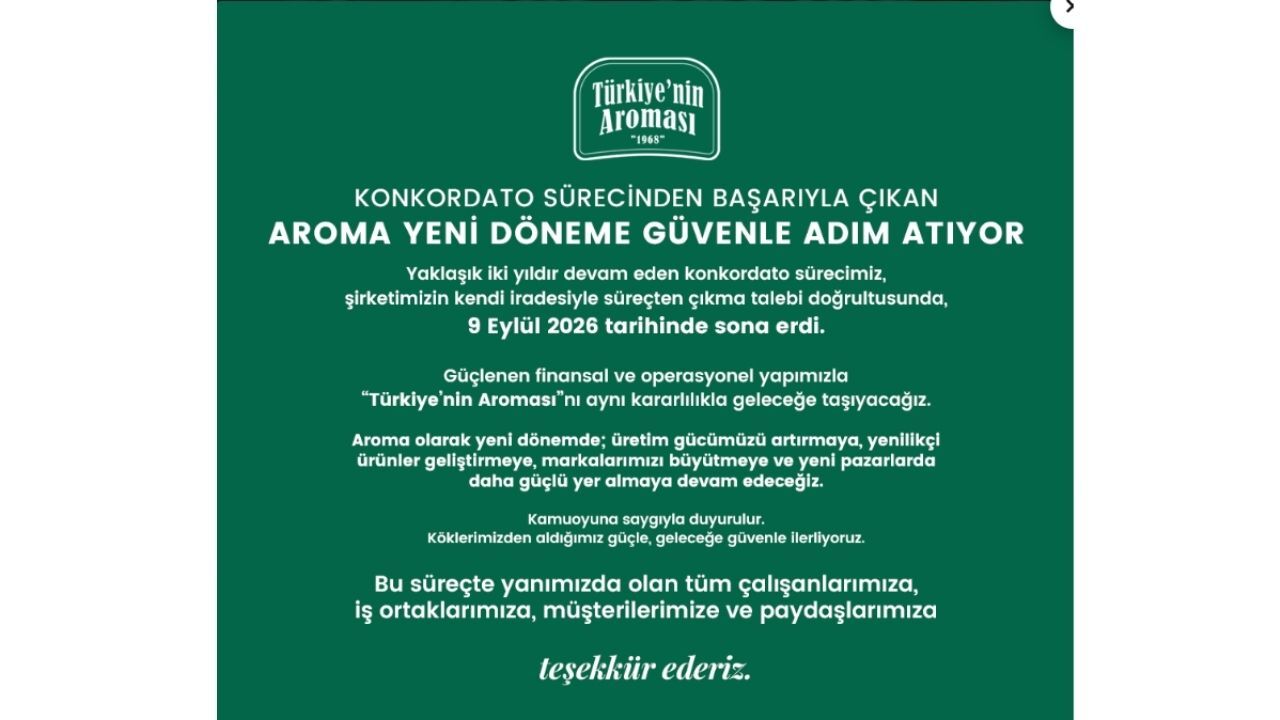 Aroma Meyve Suyu Konkordato