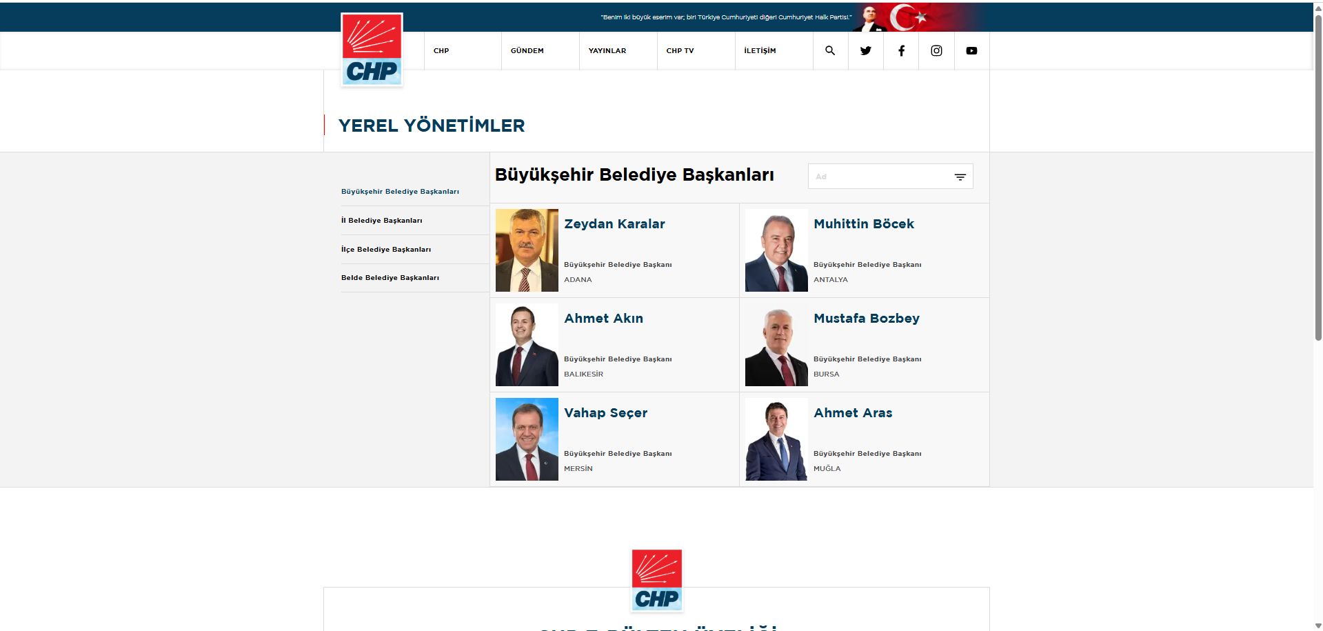 Chp'li Başkanlar Internet Sitesi 2