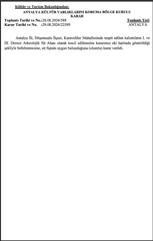 Döşemeatı Sit Alanı Duyurusu (2)