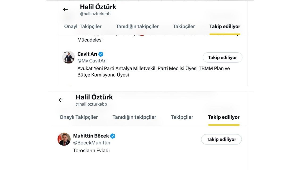 Halil Öztürk Takip Ettikleri 2