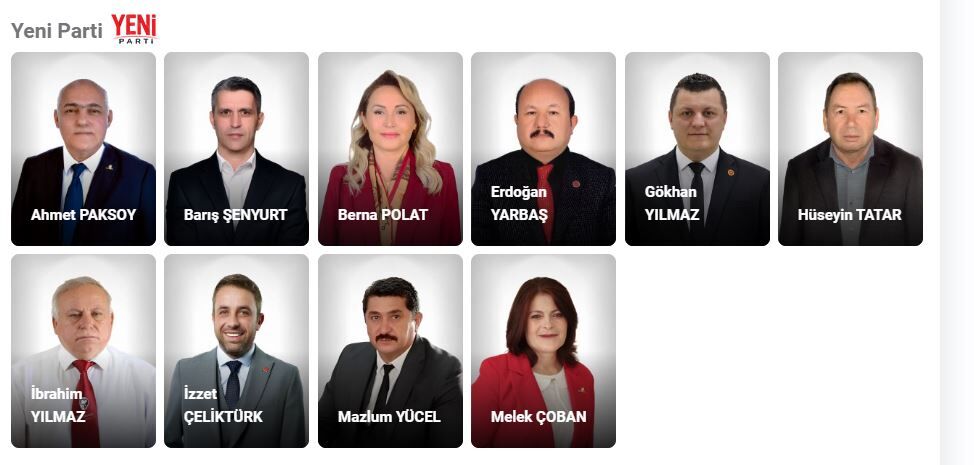 Yeni̇ Parti Kepez Belediyesi Meclis Üyeleri