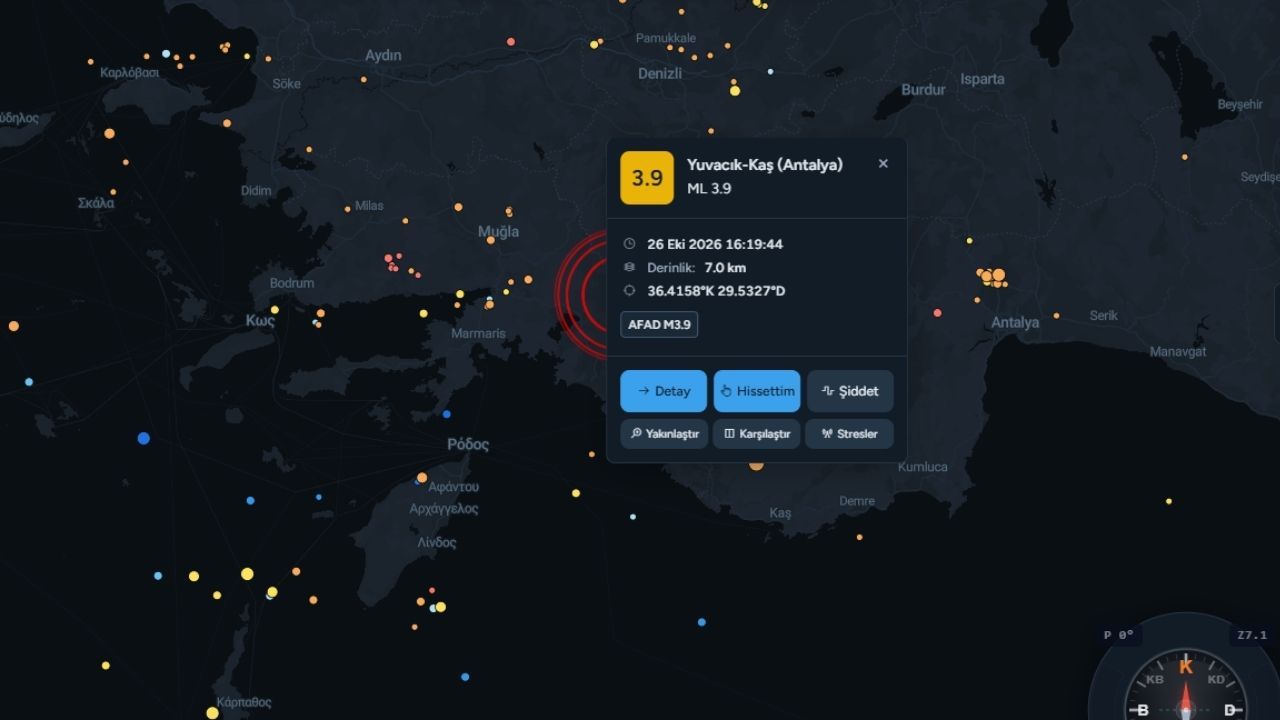 Antalya Ve Burdur Sallandı! Akdeniz'de Peş Peşe Deprem1 (2)