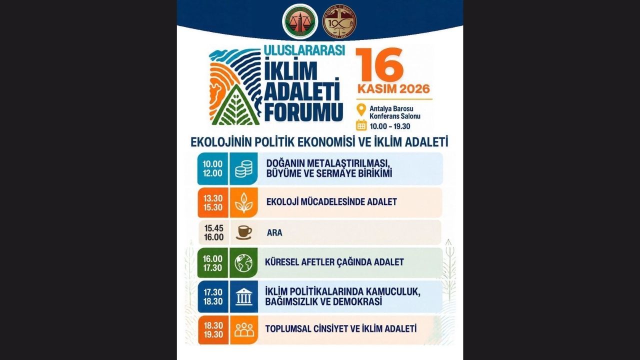 Antalya’da Uluslararası İklim Adaleti Forumu Düzenlenecek!1 (2)