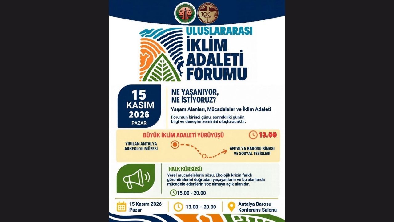 Antalya’da Uluslararası İklim Adaleti Forumu Düzenlenecek!1 (4)