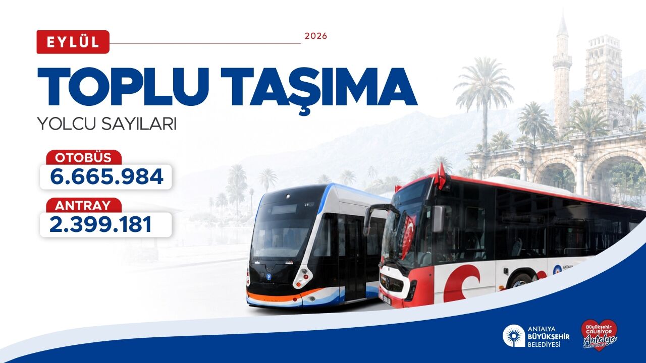 Eylül Ayı Toplu Ulaşım Sayısı 2026