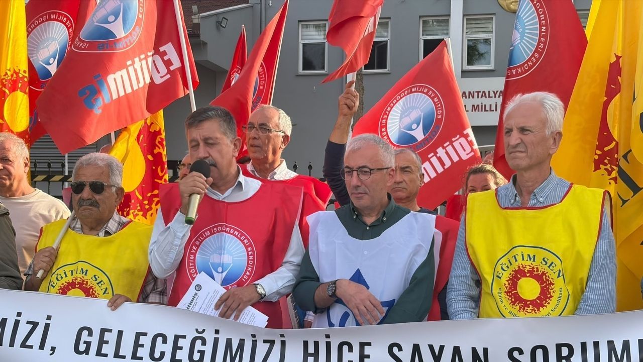 Kadro Yok, 19 Öğretmen Atandı! Sendikalardan Antalya’da Ortak Tepki1 (4)