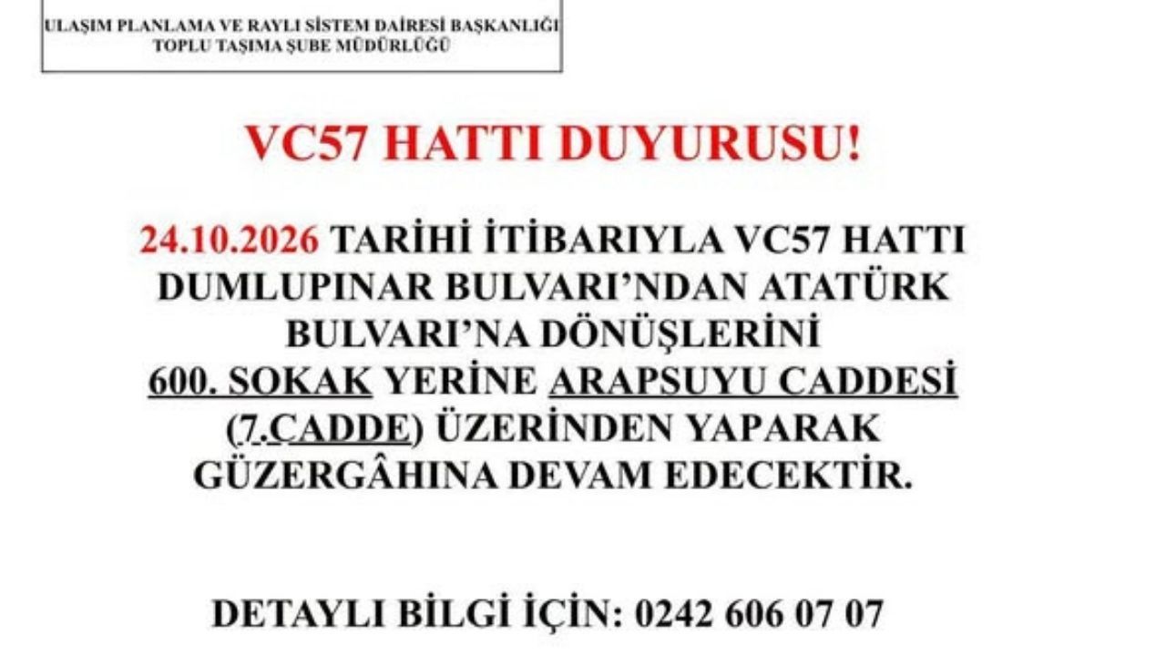Konyaaltı Arapsuyu’nda Ulaşım Kolaylaşıyor! Vc57 Hattına Yeni Güzergah1 (3)