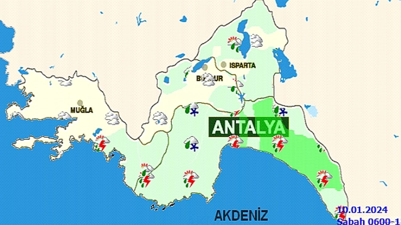 10 Ocak Çarşamba günü Antalya hava durumu nasıl olacak? Antalya Körfez Gazetesi