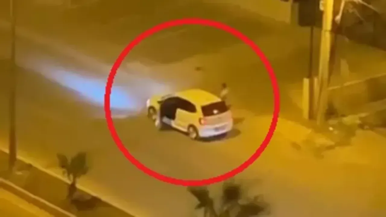 Polis her yerde bu otomobili arıyor! Kadını sokak ortasında kaçırdı