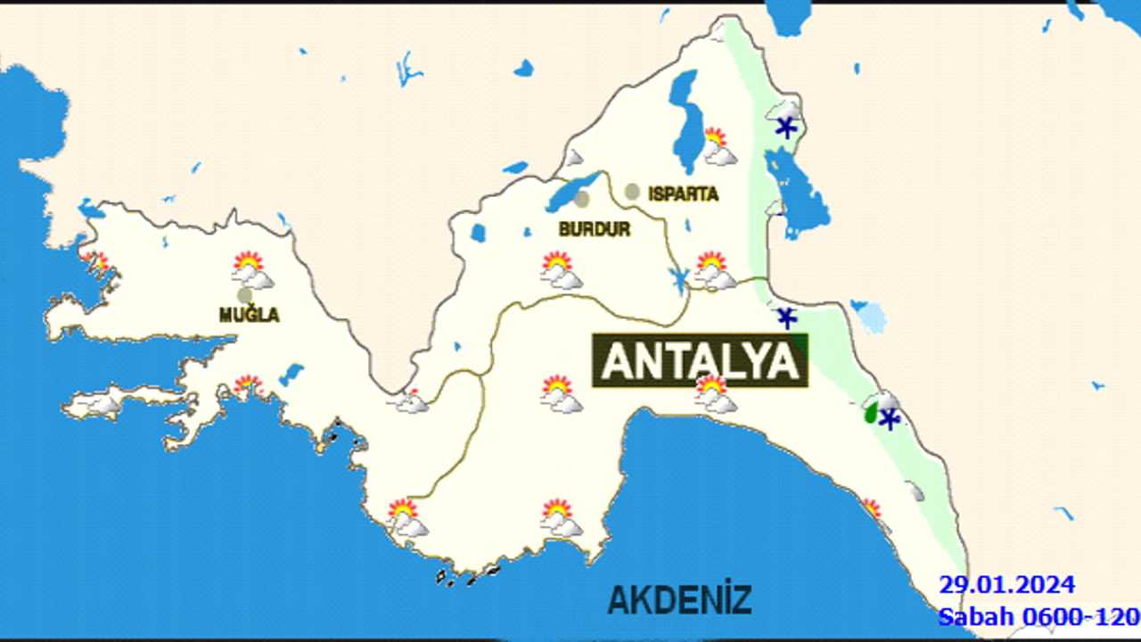 29 Ocak Pazartesi günü Antalya hava durumu nasıl olacak?