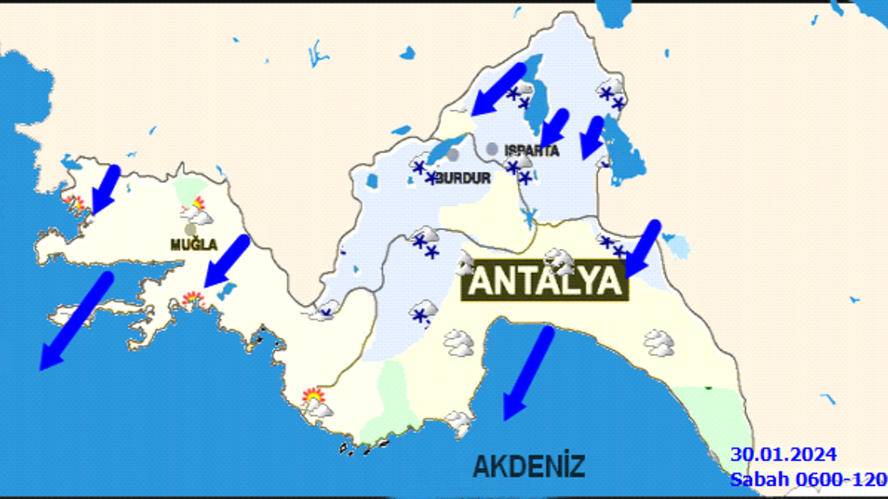 30 Ocak Salı günü Antalya hava durumu nasıl olacak?