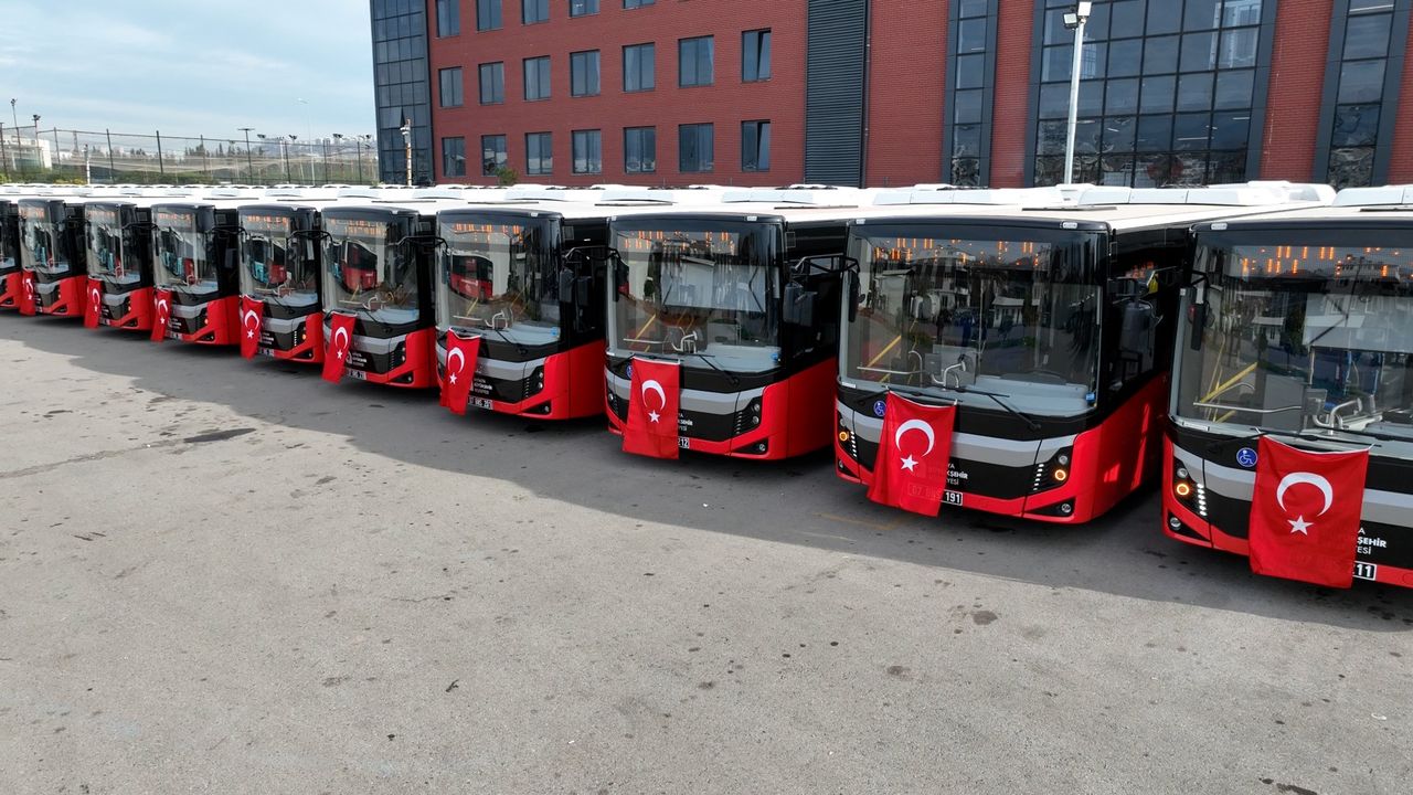 Toplu taşıma filosuna 20 yeni otobüs daha
